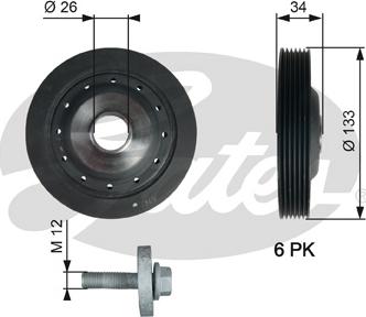 Gates TVD1113A - Remenica, radilica parts5.com