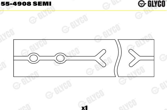 Glyco 55-4908 SEMI - Втулка подшипника, шатун parts5.com