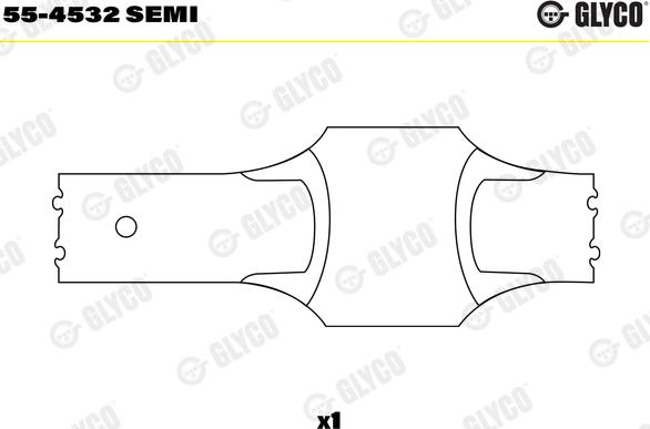 Glyco 55-4532 SEMI - Small End Bushes, connecting rod parts5.com