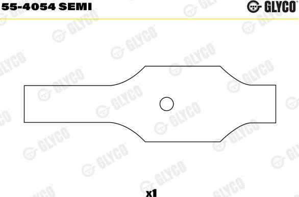 Glyco 55-4054 SEMI - Lagerbuchse, Pleuel parts5.com