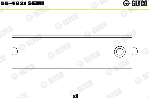 Glyco 55-4821 SEMI - Casquillo del cojinete, biela parts5.com