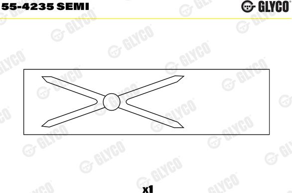 Glyco 55-4235 SEMI - Casquillo del cojinete, biela parts5.com