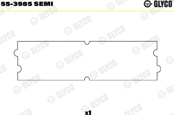 Glyco 55-3985 SEMI - Čaura ležaja, klipnjača parts5.com