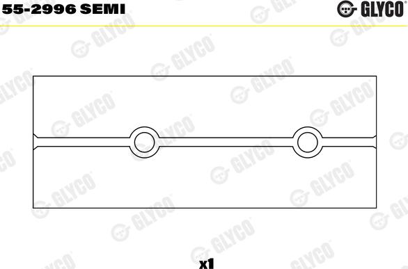 Glyco 55-2996 SEMI - Yatak burcu, biyel parts5.com