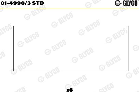 Glyco 01-4990/3 STD - Cojinete de biela parts5.com