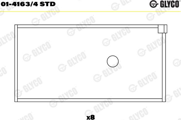 Glyco 01-4163/4 STD - Łożysko korbowodu parts5.com