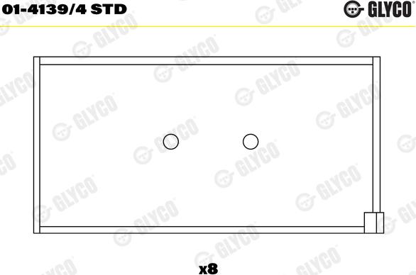 Glyco 01-4139/4 STD - Biyel yatağı parts5.com