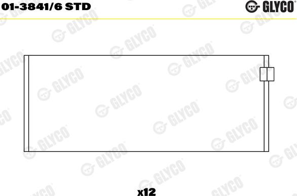 Glyco 01-3841/6 STD - Cojinete de biela parts5.com