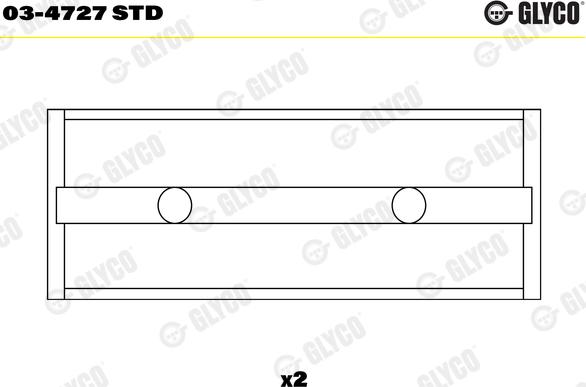 Glyco 03-4727 STD - Cojinete de árboles de levas parts5.com