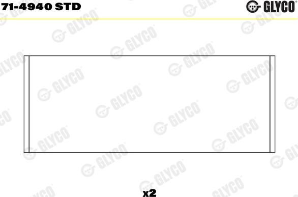 Glyco 71-4940 STD - Ležaj klipnjače parts5.com