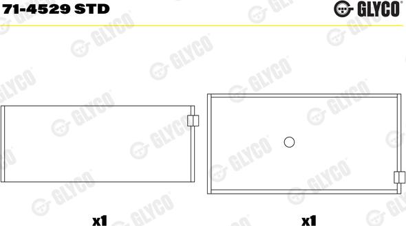 Glyco 71-4529 STD - Biyel yatağı parts5.com