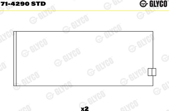 Glyco 71-4290 STD - Ojnicni lezaj parts5.com