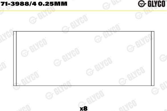 Glyco 71-3988/4 0.25mm - Биелен лагер parts5.com