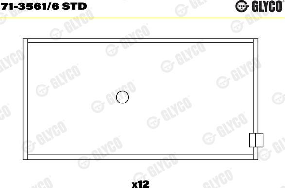 Glyco 71-3561/6 STD - Cuzineti biela parts5.com