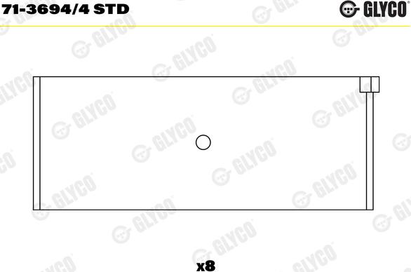 Glyco 71-3694/4 STD - Cojinete de biela parts5.com