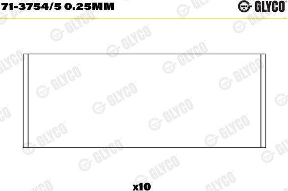 Glyco 71-3754/5 0.25mm - Ojniční ložisko parts5.com