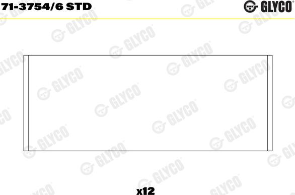 Glyco 71-3754/6 STD - Big End Bearings parts5.com