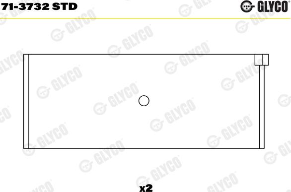 Glyco 71-3732 STD - Big End Bearings parts5.com