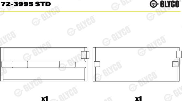 Glyco 72-3995 STD - Cuzineti, arbore cotit parts5.com