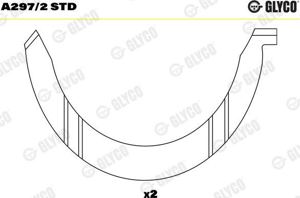 Glyco A297/2 STD - Distanční kotouč, kliková hřídel parts5.com