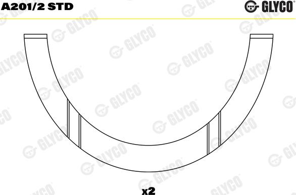 Glyco A201/2 STD - Disco distanciador, cigüeñal parts5.com