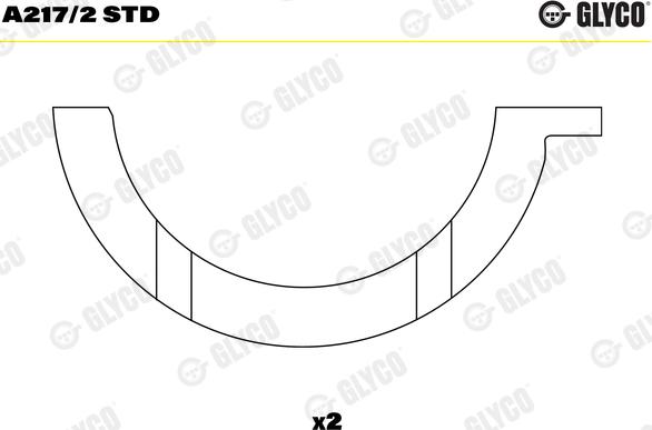 Glyco A217/2 STD - Podkładka dystansowa, wał korbowy parts5.com