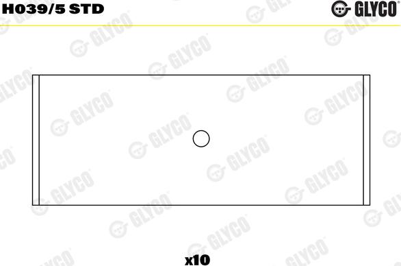 Glyco H039/5 STD - Krank mili yatağı parts5.com