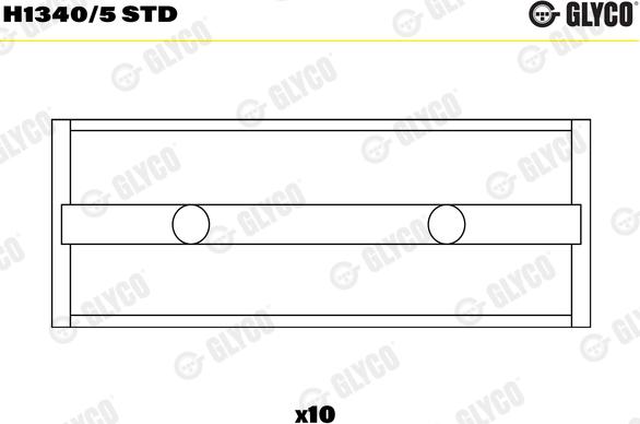 Glyco H1340/5 STD - Főtengelycsapágy parts5.com