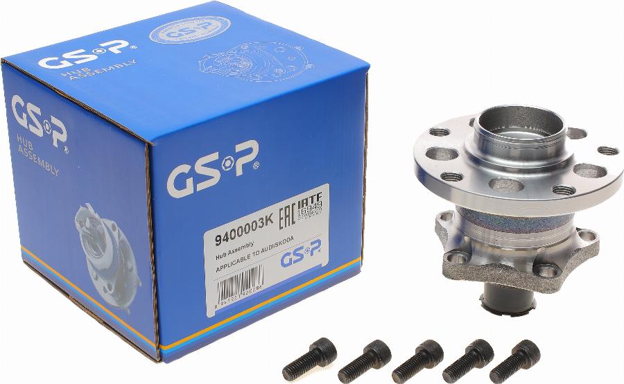 GSP 9400003K - Pyöränlaakerisarja parts5.com