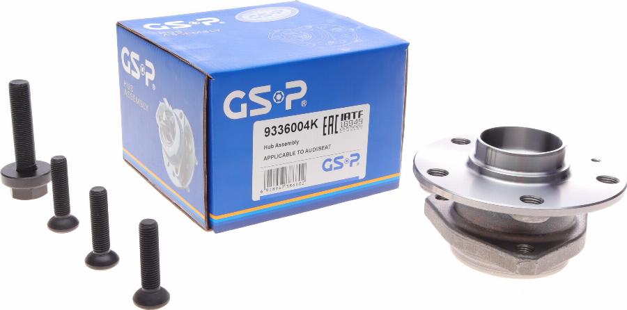 GSP 9336004K - Σετ ρουλεμάν τροχών parts5.com