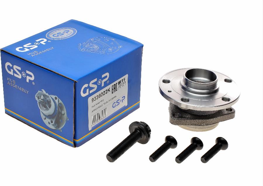 GSP 9336022K - Σετ ρουλεμάν τροχών parts5.com