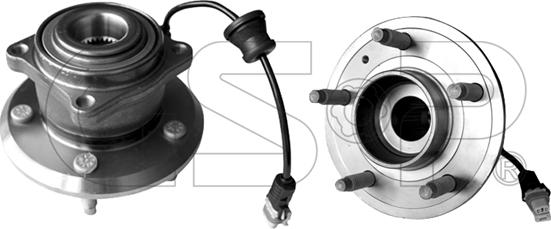 GSP 9330008 - Wheel hub, bearing Kit parts5.com