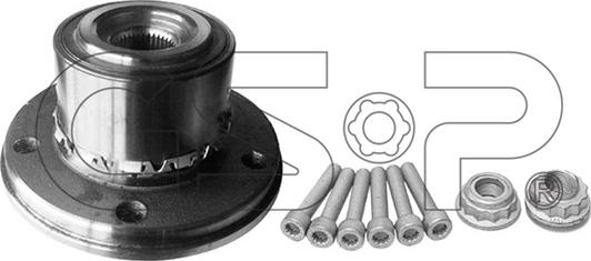 GSP 9338001K - Komplet kolesnega lezaja parts5.com