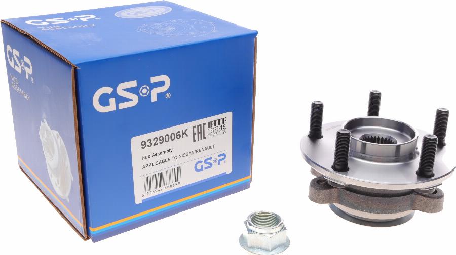 GSP 9329006K - Sada ložisek kol parts5.com