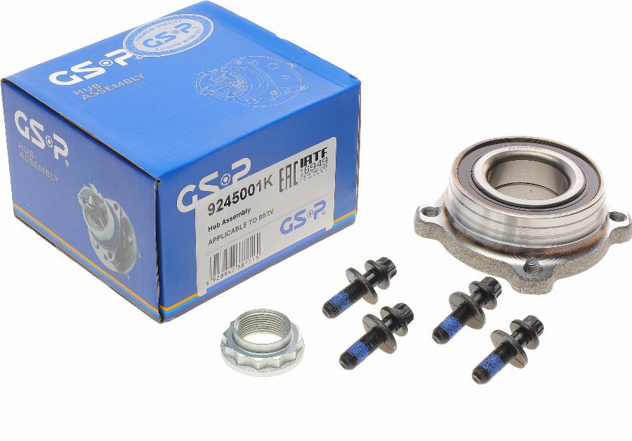 GSP 9245001K - Wheel hub, bearing Kit parts5.com