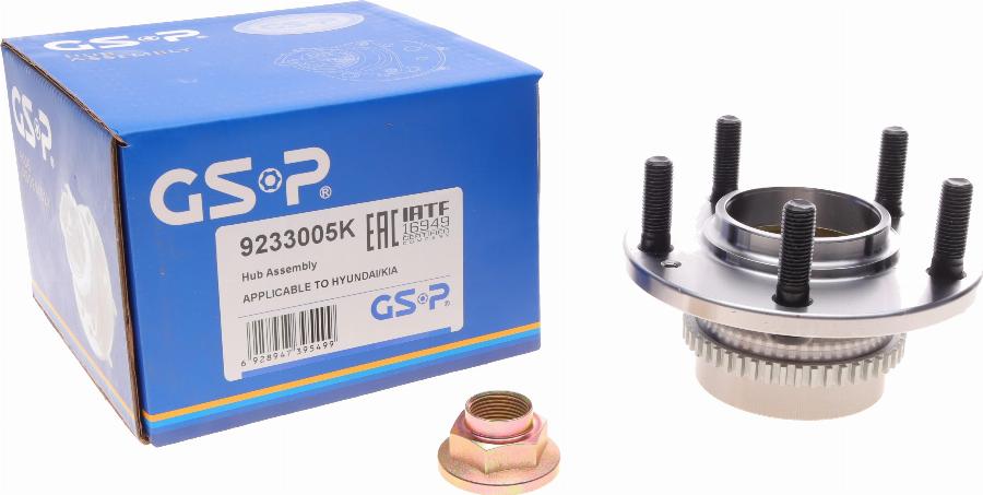 GSP 9233005K - Wheel hub, bearing Kit parts5.com