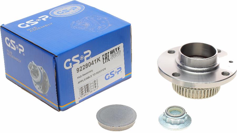 GSP 9228041K - Σετ ρουλεμάν τροχών parts5.com