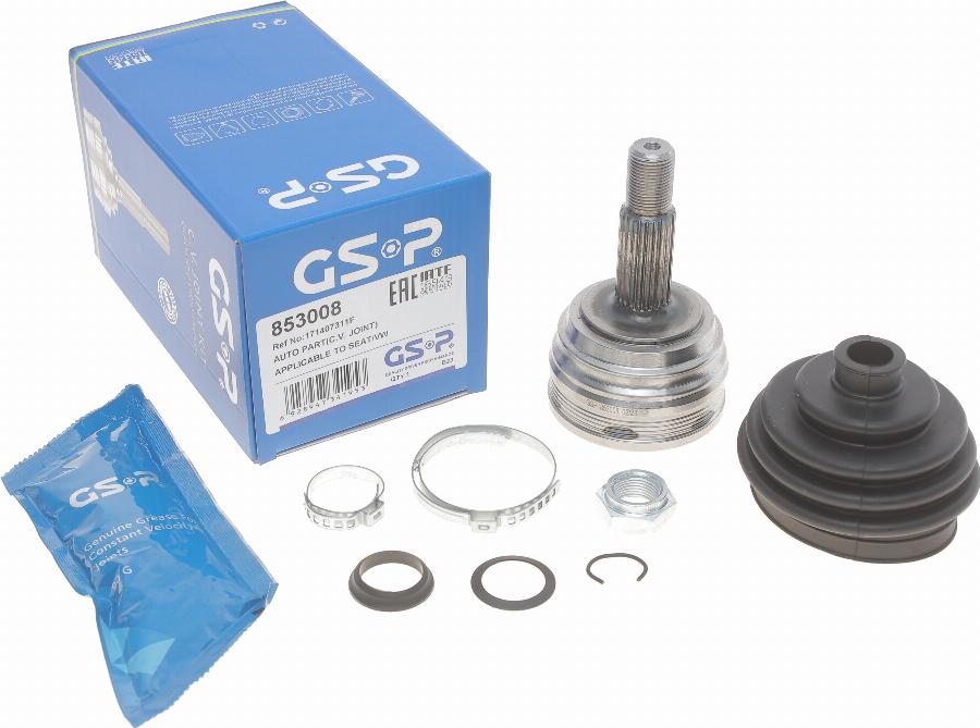 GSP 853008 - Csuklókészlet, hajtótengely parts5.com