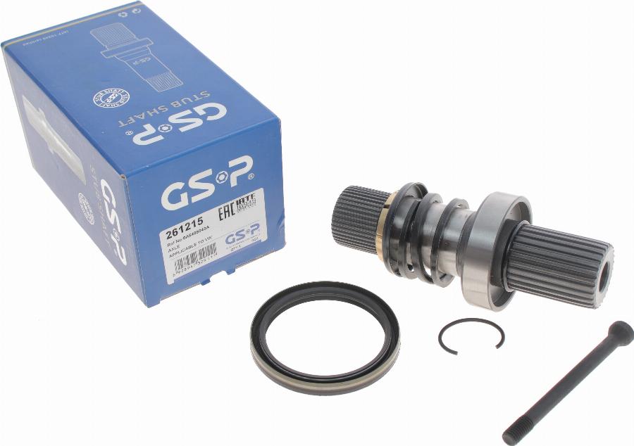 GSP 261215 - Stub Axle, differential parts5.com