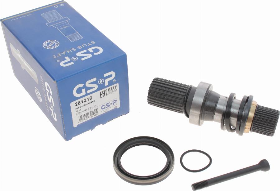 GSP 261216 - Stub Axle, differential parts5.com