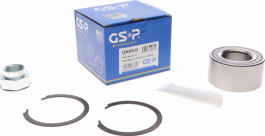 GSP GK6540 - Zestaw łożysk koła parts5.com