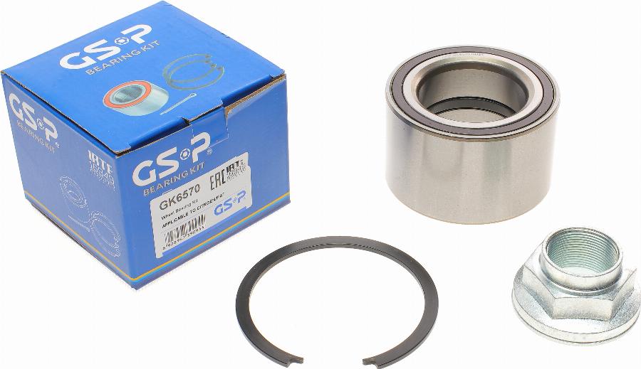 GSP GK6570 - Zestaw łożysk koła parts5.com