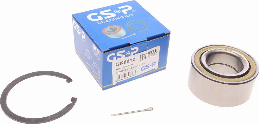 GSP GK6812 - Kerékcsapágy készlet parts5.com