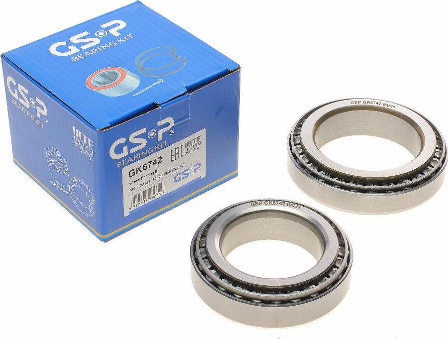 GSP GK6742 - Комплект подшипника ступицы колеса parts5.com