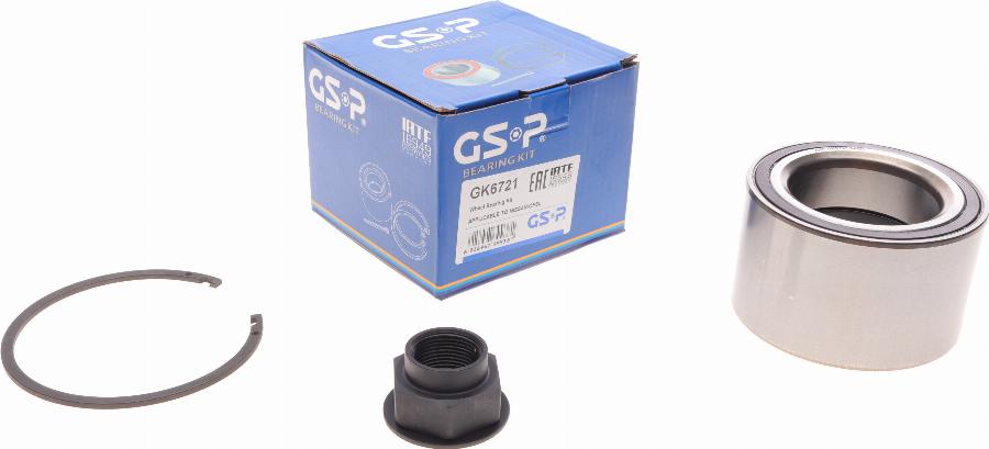 GSP GK6721 - Zestaw łożysk koła parts5.com