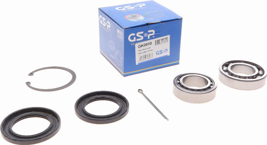 GSP GK0910 - Zestaw łożysk koła parts5.com