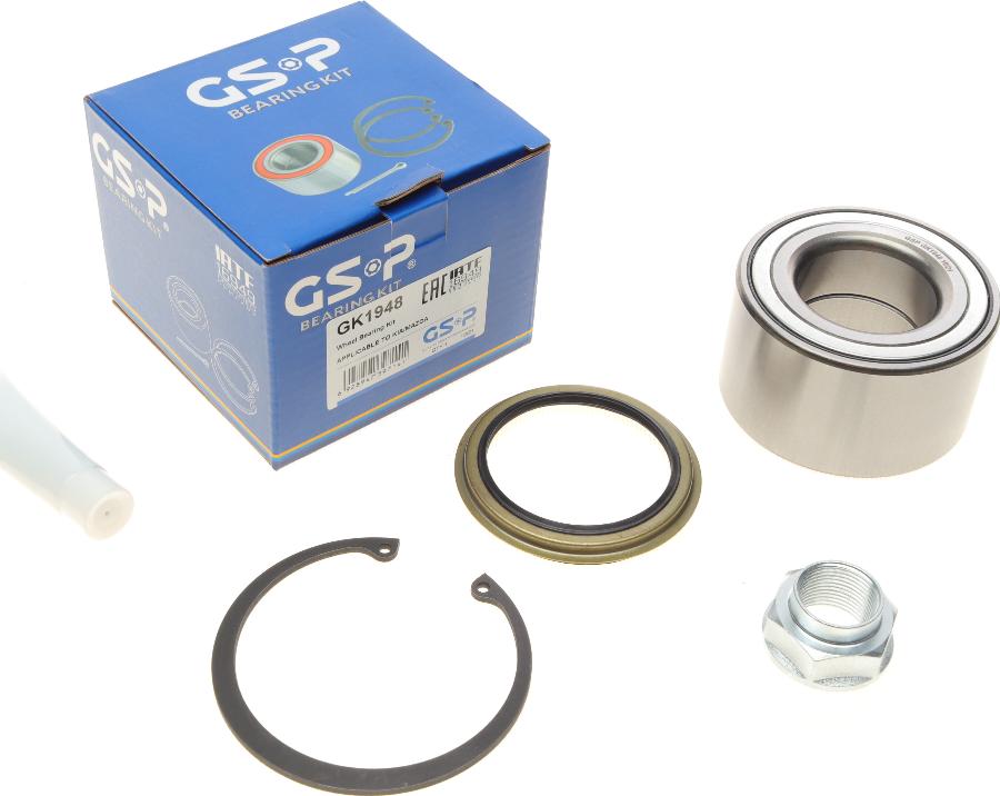 GSP GK1948 - Kerékcsapágy készlet parts5.com