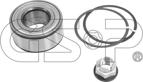 GSP GK3495 - Juego de cojinete de rueda parts5.com