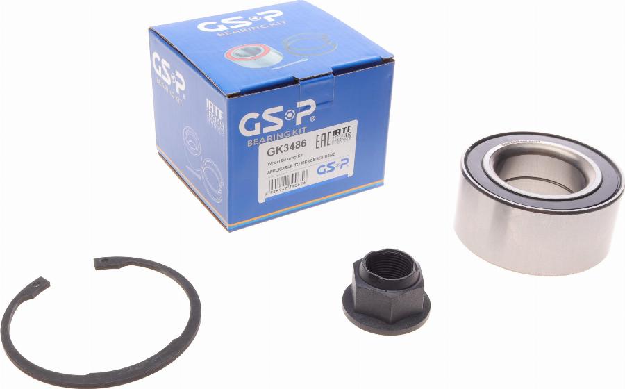 GSP GK3486 - Комплект колесен лагер parts5.com