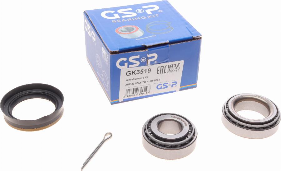 GSP GK3519 - Σετ ρουλεμάν τροχών parts5.com